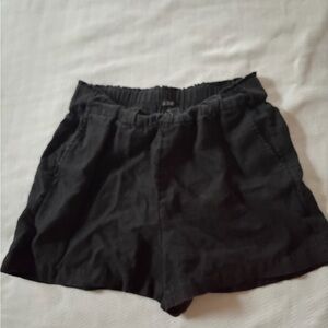 J. Crew Women's High Waist Black Shorts